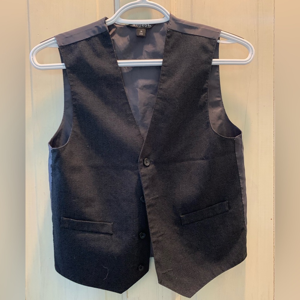 Youth Black Suit Vest